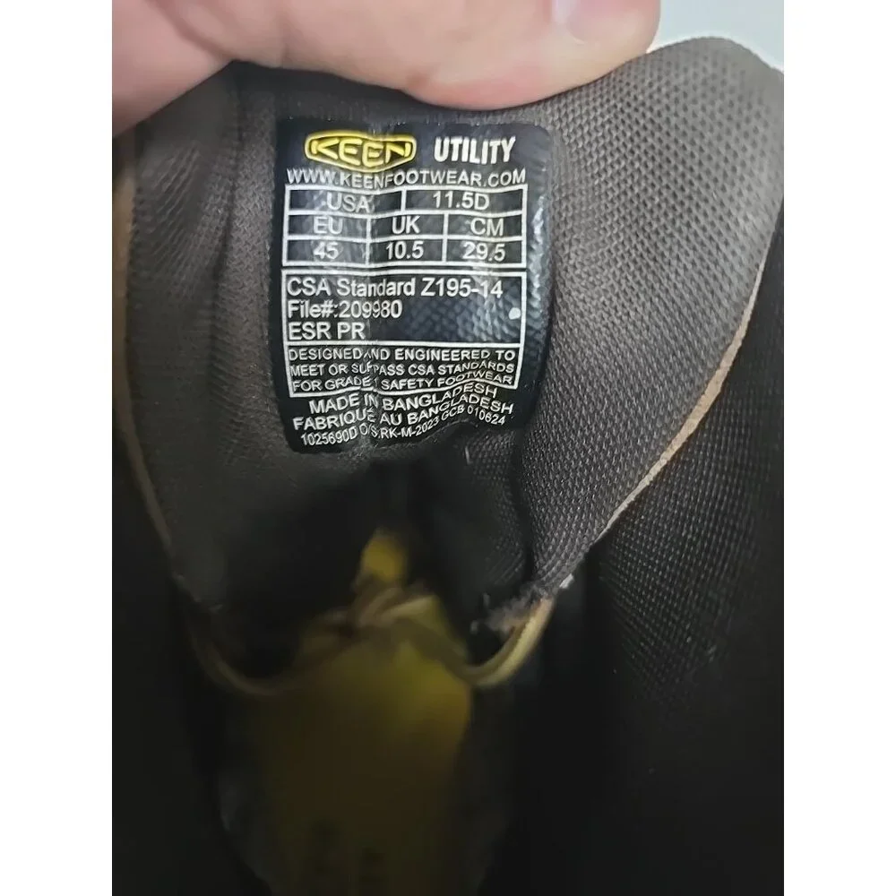 KEEN Men's 8 Inch Cincinnati Composite Toe Waterproof 1025690 Work Boot 11.5D - Picture 4 of 7